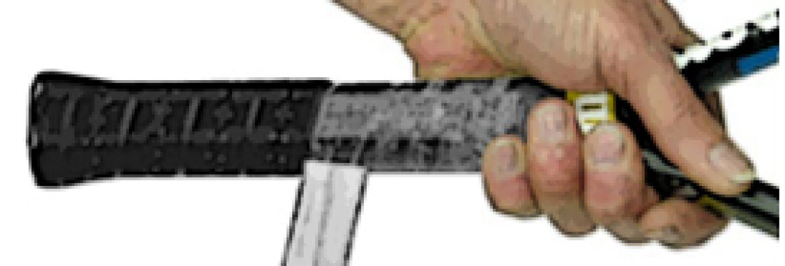 Raketės rankenos dydis (storis)