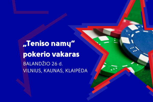 Antrasis tenisininkų pokerio turnyras - balandžio 26 d.