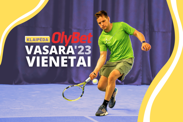 Grunto aikštelėse pajūryje visą vasarą varžysis 85 teniso mėgėjai