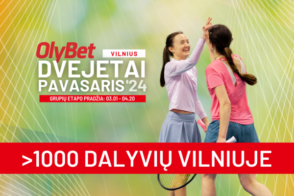 Pavasario dvejetų turnyras prasideda - grupių etapas