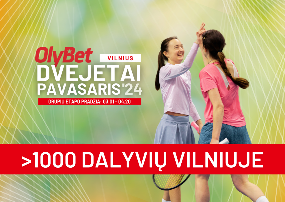 Pavasario dvejetų turnyras prasideda - grupių etapas