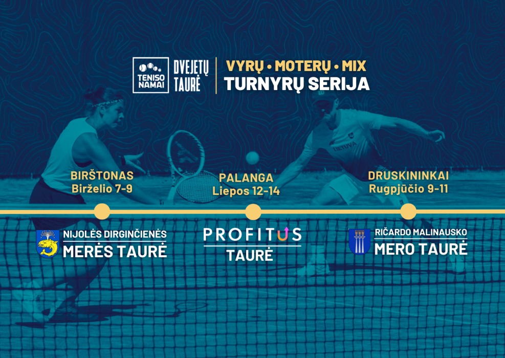 Dvejetų taurės registracija - atidaryta