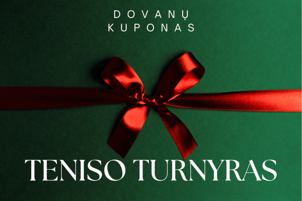 Padovanok teniso entuziastui "Teniso namų" Dovanų kuponą!