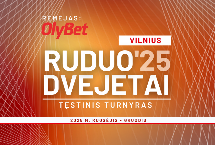 Ruduo 2025, remiamas OlyBet • Vilnius