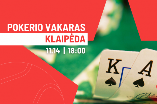 Teniso mėgėjų pokerio vakaras Klaipėdoje