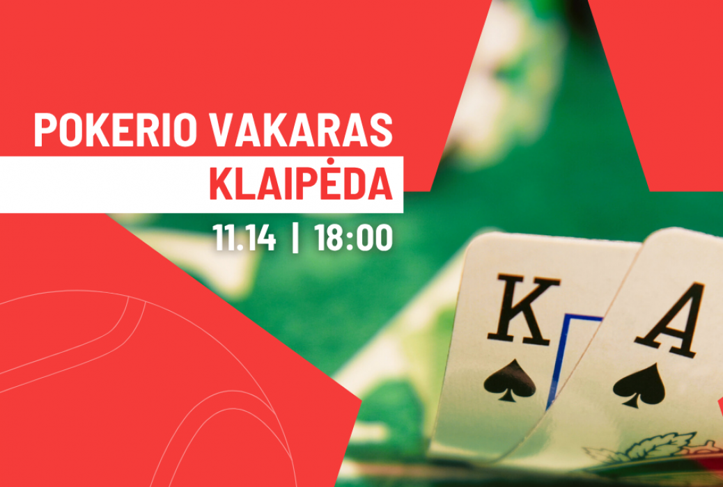 Teniso mėgėjų pokerio vakaras Klaipėdoje