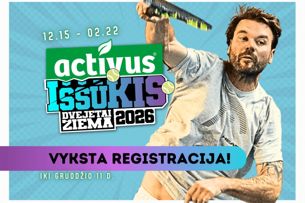 Pajūrio dvejetams - Activus Iššūkis 2026 žiema