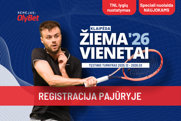 Vyksta registracija į OlyBet remiamą ŽIEMA'26