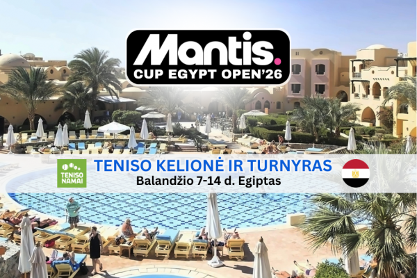 Pavasario atostogos su tenisu El Gouna kurorte