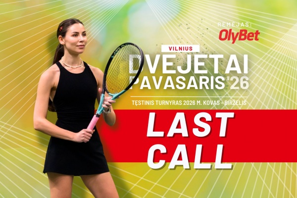 Baigiasi dvejetų registracija į PAVASARIS'26, remiamą OlyBet