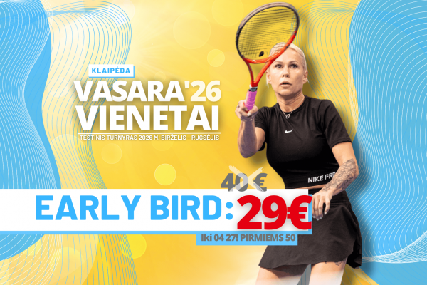 Early Birds registracija į VASARA'26 tęstinį vienetų turnyrą, remiamą OlyBet