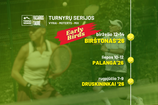 Dvejetų  „Vasaros taurės“ registracijos prasidėjo!