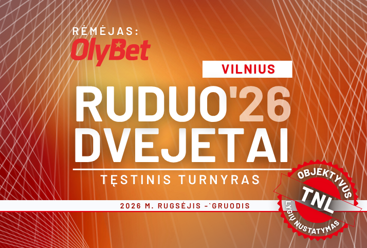 Ruduo 2026, remiamas OlyBet • Vilnius
