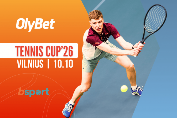 Registracija į savaitgalio turnyrą Tennis CUP'26 su OlyBet
