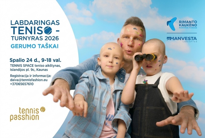 Gerumo Taškai - Labdaringas teniso turnyras 2026