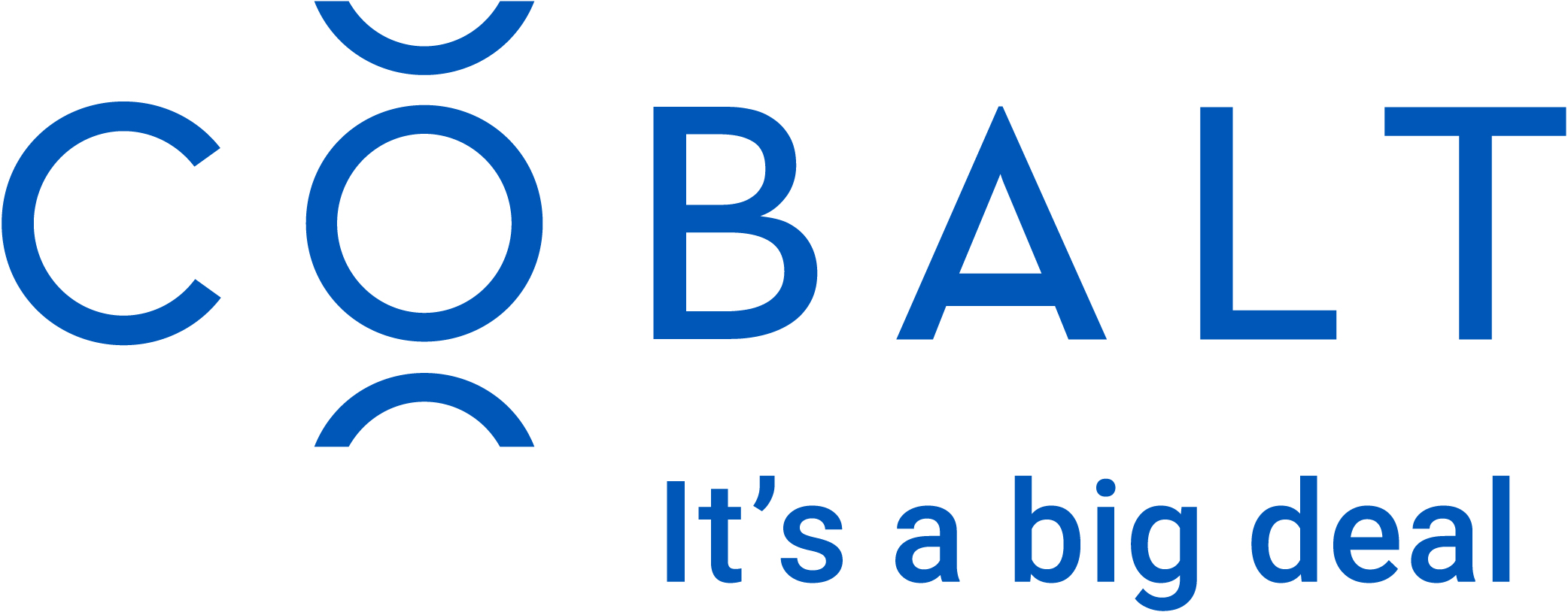 Cobalt its a big deal Cobalt logo baltas fonas